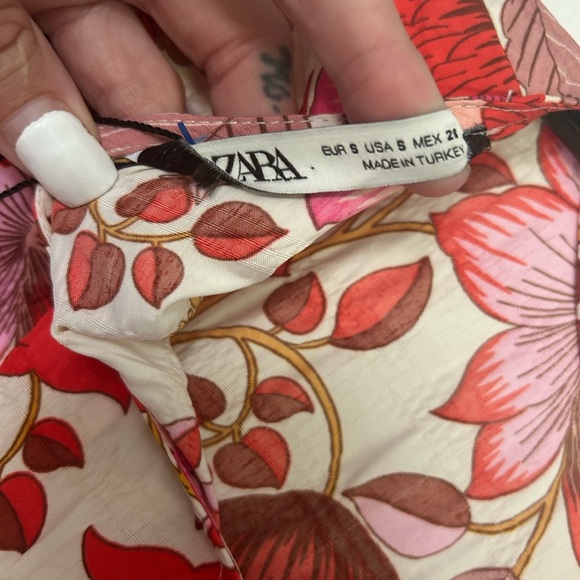 sharon dress floral zara size small NWT - Picture 4 of 5